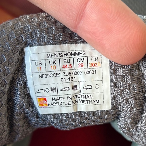 The North Face Mens Ultra Fastpack II Gore Tex Hiking Shoes Black Sz 11 NF00CCZ - Picture 12 of 12